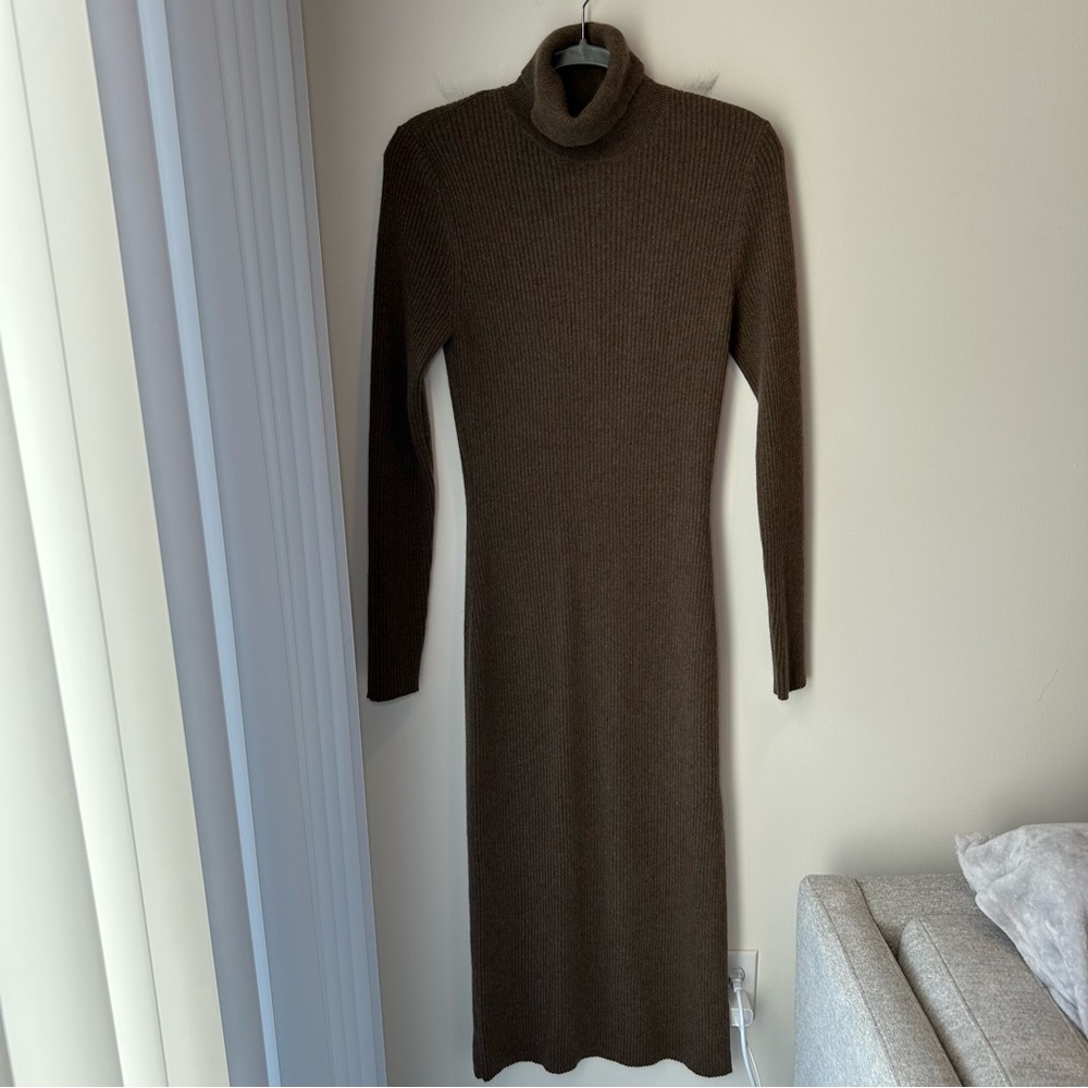 NWT Reformation Robin Cashmere Sweater Dress Dachshund Size Large - Picture 4 of 16